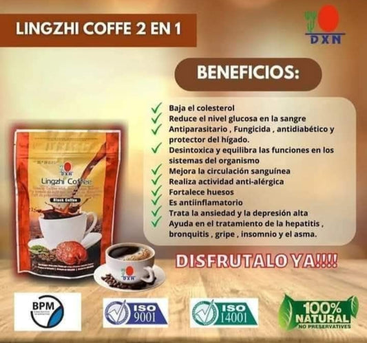 CAFE CON GANODERMA LINZHI 2 EN 1
